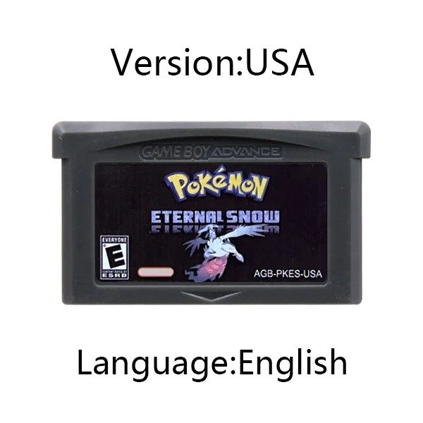 GBA Game Cartridge 32 Bit Video Game FireRed Rocket Unbound Radical Red Sienna Sweet,Eternal Snow