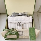 Gucci GG Marmont Small Matelasse White