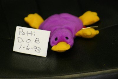 beanie baby purple platypus