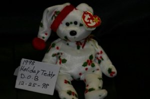 beanie baby holiday teddy 1998