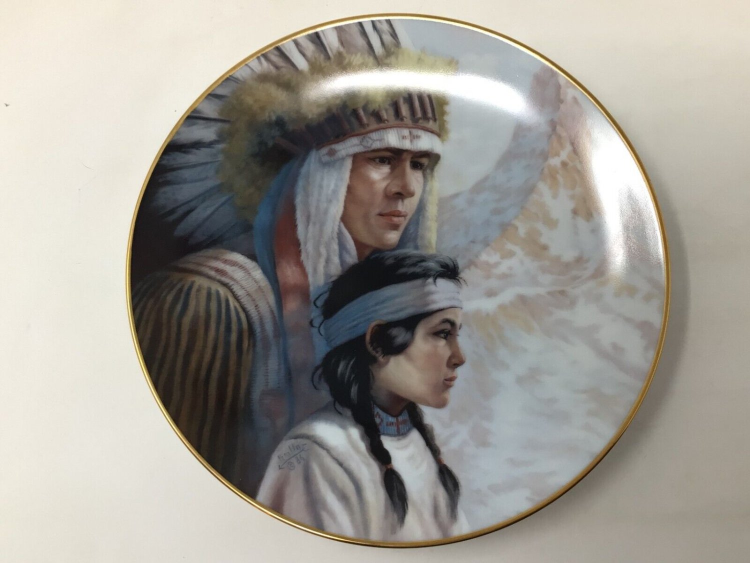 America's Indian Heritage Plates Complete Set 8 by Perillo for Vague