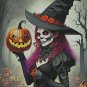 Halloween Witch 1 ~ Exclusive cross stitch pattern, original artwork by leXeme