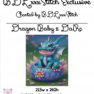 Dragon Baby 2 cross stitch pattern DaRc ~ original artwork by DaRc