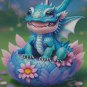 Dragon Baby 2 cross stitch pattern DaRc ~ original artwork by DaRc