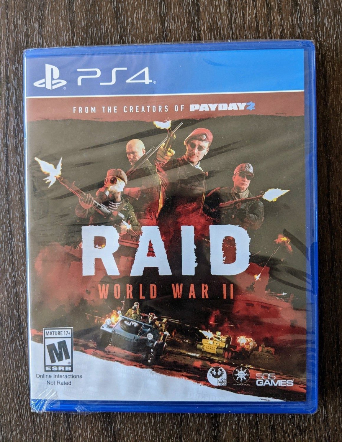 Raid: World War II For Playstation 4 sealed package