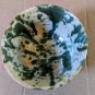 Green/White/Brown Homemade Pottery Bowl