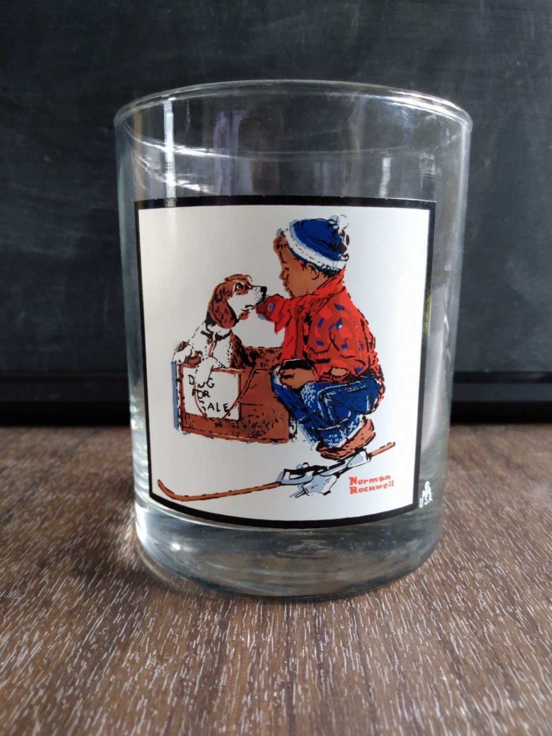 Norman Rockwell Arby's Pepsi Tumbler "A Boy Meets His Dog"
