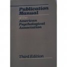Publication Manual of Psychological Association 3rd printing