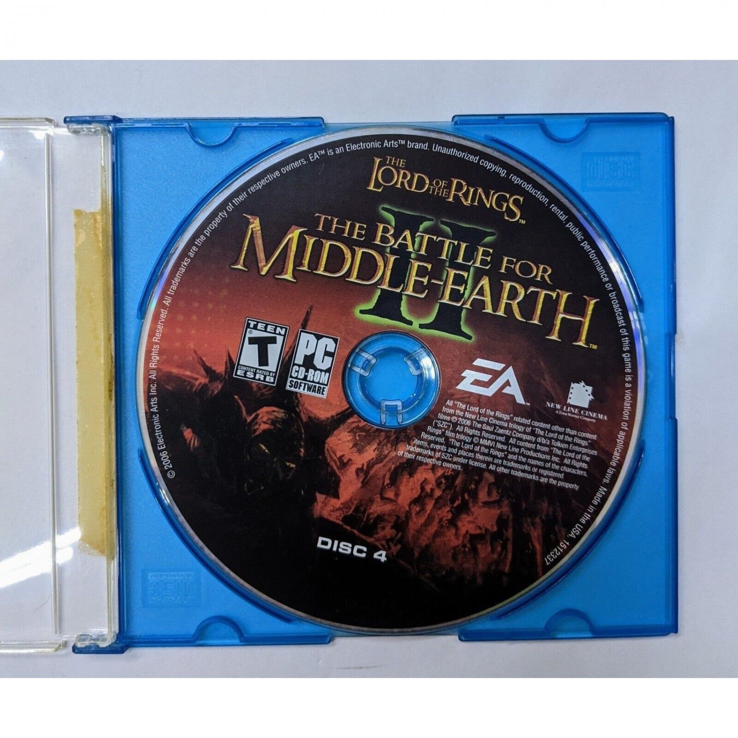 Lord of the Rings The Battle For Middle-Earth II Disc 4 PC Game Disc Replacement