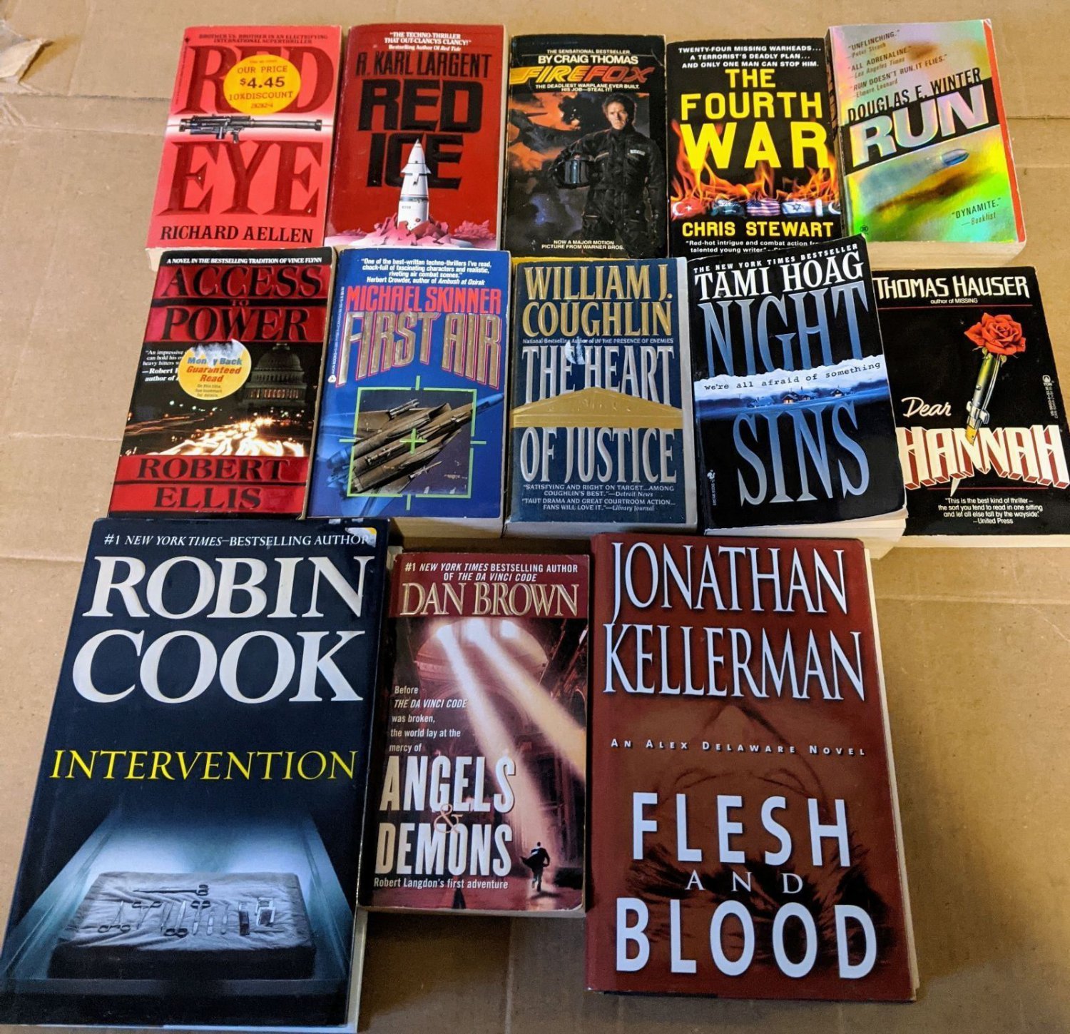 Thriller Book Collection of 13