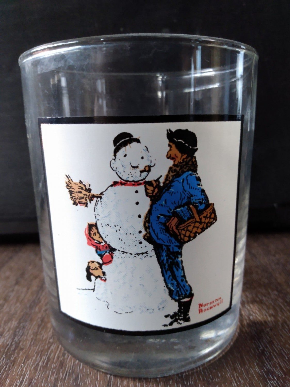 Norman Rockwell Arby's Pepsi Tumbler "Snow Sculpting"