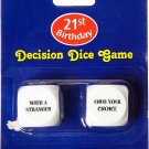 21st Birthday novelty Dice Game by  Beistle