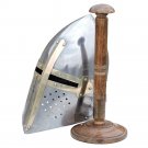 Medieval Knights Sugarloaf Helmet Functional 16G With Stand .