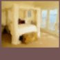 The White Canopy Bed - Sableux Peut-être Gloss Poster (19.2" x 16")