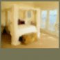 The White Canopy Bed - Sableux Peut-être - Gloss Poster (28.8" x 24.0")