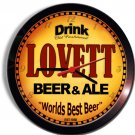 LOVETT Beer and Ale Wall clock