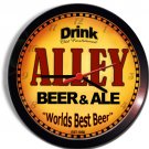 ALLEY Beer and Ale Wall clock