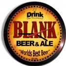 BLANK Beer and Ale Wall clock