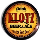 KLOTZ Beer and Ale Wall clock