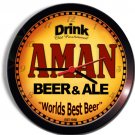 AMAN Beer and Ale Wall clock