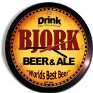 BJORK Beer and Ale Wall clock