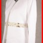 KASPER White Linen 3pc Skirt Suit Sz 6