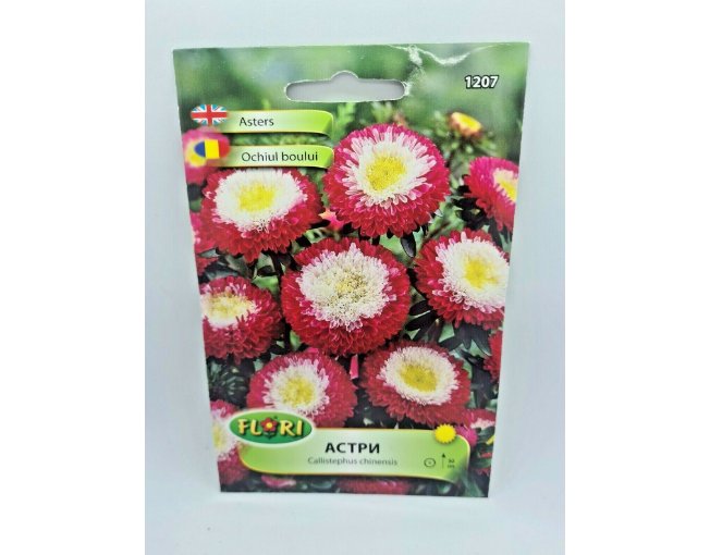 Super Seeds Aster Flower Summer Garden Bloom Red and White Annual 200+ Pcs