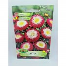 Super Seeds Aster Flower Summer Garden Bloom Red and White Annual 200+ Pcs