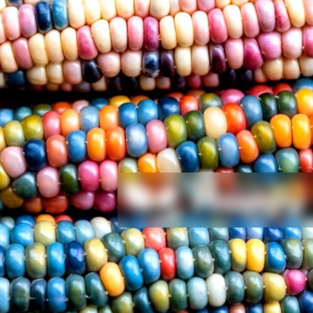 Super Seeds Zea Mays Flint Multicolored Hybrids Corn 60 Pcs