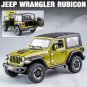 RCY 1:30 Jeeps Wrangler Rubicon Diecast Car Model A Green Toy Refit Offroad Vehicles