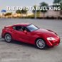 RCY 1:32 red Toys with Light and Sound All New Toyota Supra Sport Car Pull Back