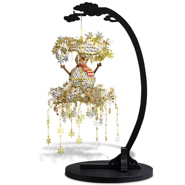 RCY 3D Metal Puzzle Winter Season Lantern Model Kits DIY Building Kits Gift
