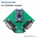 RCY RetroScalerUSB CD32 C Atari Joysticks Adapter Game Controller For PC Emulator