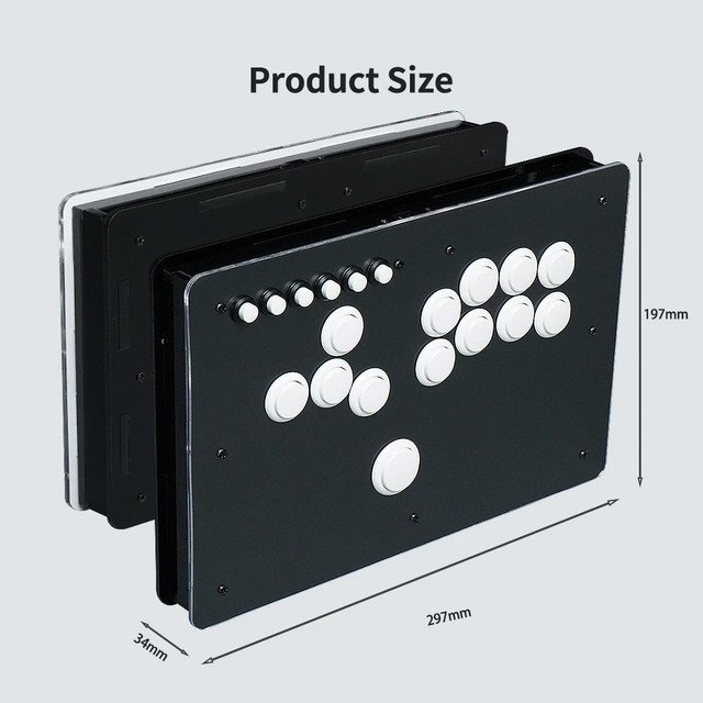 RCY FB A002 Keyboard Mini Hitbox Gamerfinger Arcade Joystick For PC/MAC/Switch Arcade Game
