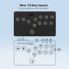 RCY Flatbox LED Stick Hitbox Game Controller For PC With Kailh Box Pro Brown Switch Arcade Joystick 
