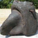 OLD Mexican Charro Leather Wood Horse Stirrup cracked 0814