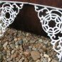 FOUR Cast Iron Braces Wall Shelf Architectural corbels brackets White ec