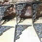 6 Cast Iron Wall Shelf Brackets Corbel VICTORIAN Small Braces Gunmetal Grey ec