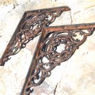 2 Cast Iron Braces Wall Shelf Island Architectural corbels brackets ec