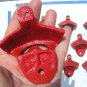 FIVE Cast Iron Soda Beer Bottle Opener Drawer Cabinet pull s 5 ec