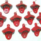 TEN RED Cast Iron Soda Beer Bottle Opener Drawer Cabinet pull s 10 ec