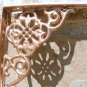 SIX (3 pair) Cast Iron Wall Shelf Brackets Corbel VICTORIAN Braces Shiny Copper