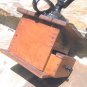 Primitive Old Wooden Dovetailed Coffee Mill Grinder