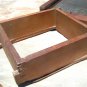 OLD Antique Primitive Wooden Metal Slaw Cutter Cabbage Shredder Board WITH Box