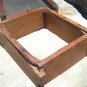 OLD Antique Primitive Wooden Metal Slaw Cutter Cabbage Shredder Board WITH Box