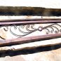 Large Scrolled Iron and Wood Decorative Wall Hang 1044 ec