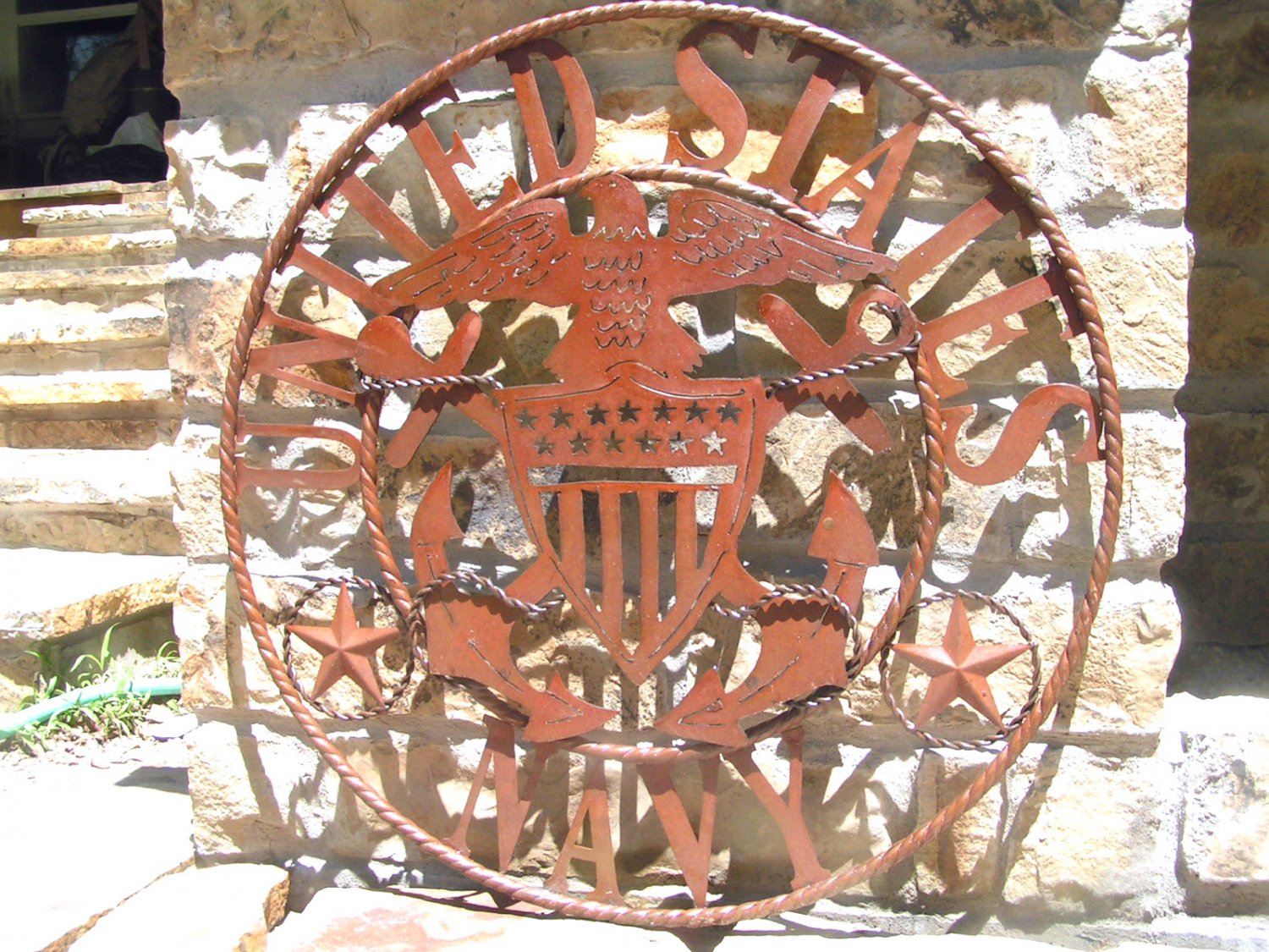 US Navy Plasma Wall Sign Metal Iron Art Large ec