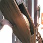 Old Handmade Wooden Wheel block tackle pulley ec