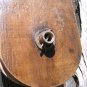 Old wooden rope pulley with wood wheel ec