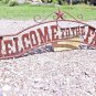 Metal Welcome to the FARM Sign for Wall Entry Gate 44 3/4 inch ec